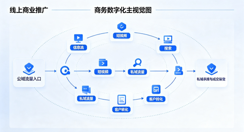 曲靖线上商业推广怎么做？全域流量闭环搭建与低成本转化实战指南